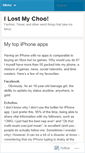Mobile Screenshot of lostmychoo.wordpress.com