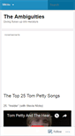 Mobile Screenshot of ambiguities.wordpress.com
