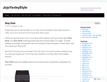 Tablet Screenshot of jojoyexleystyle.wordpress.com
