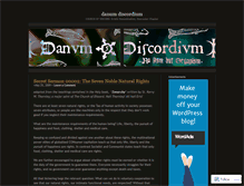 Tablet Screenshot of danumdiscordium.wordpress.com