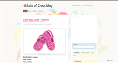 Desktop Screenshot of crocsforsale.wordpress.com