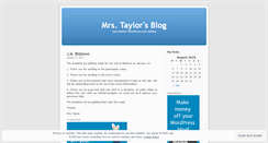 Desktop Screenshot of mrsjudytaylor.wordpress.com