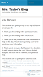 Mobile Screenshot of mrsjudytaylor.wordpress.com