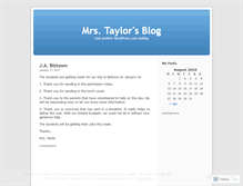 Tablet Screenshot of mrsjudytaylor.wordpress.com