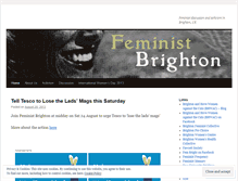 Tablet Screenshot of feministbrighton.wordpress.com