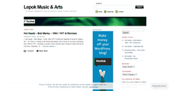 Desktop Screenshot of lepokmusic.wordpress.com