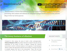 Tablet Screenshot of bioinfoworld.wordpress.com