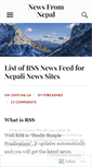 Mobile Screenshot of newsinnepal.wordpress.com