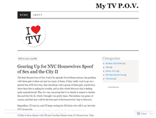 Tablet Screenshot of mytvpov.wordpress.com