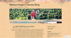 Desktop Screenshot of melissahogansheroes.wordpress.com