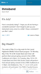 Mobile Screenshot of lhmsband.wordpress.com
