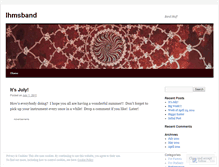 Tablet Screenshot of lhmsband.wordpress.com