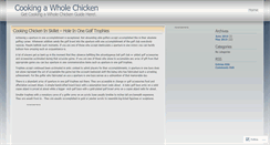 Desktop Screenshot of cookingawholechicken.wordpress.com