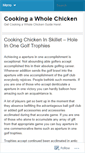 Mobile Screenshot of cookingawholechicken.wordpress.com
