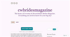 Desktop Screenshot of cwbridesmagazine.wordpress.com