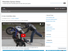Tablet Screenshot of motorbikesgames.wordpress.com