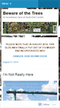 Mobile Screenshot of bewareofthetrees.wordpress.com