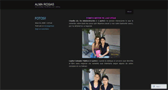 Desktop Screenshot of almarosas.wordpress.com