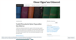 Desktop Screenshot of onuroguz.wordpress.com