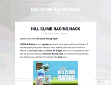 Tablet Screenshot of hillclimbracinghackx.wordpress.com