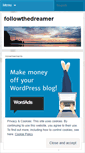 Mobile Screenshot of followthedreamer.wordpress.com
