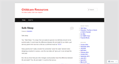 Desktop Screenshot of childcareresourcesbham.wordpress.com