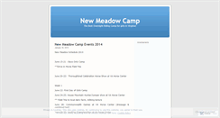 Desktop Screenshot of newmeadowcamp.wordpress.com