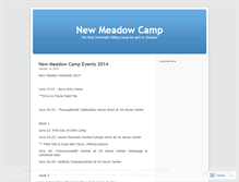 Tablet Screenshot of newmeadowcamp.wordpress.com