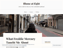 Tablet Screenshot of illumeateight.wordpress.com