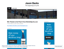 Tablet Screenshot of jasonbacks.wordpress.com