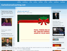 Tablet Screenshot of carloscorreacoaching.wordpress.com