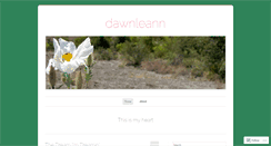 Desktop Screenshot of dawnleann.wordpress.com