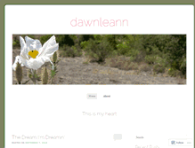 Tablet Screenshot of dawnleann.wordpress.com