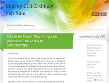 Tablet Screenshot of clbcashflowvn.wordpress.com