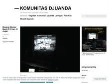 Tablet Screenshot of komunitasdjuanda.wordpress.com