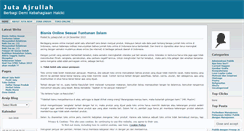 Desktop Screenshot of jutaajrullah.wordpress.com