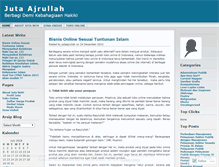 Tablet Screenshot of jutaajrullah.wordpress.com