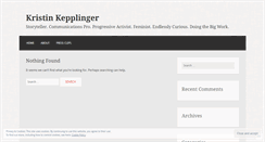 Desktop Screenshot of kristinkepplinger.wordpress.com