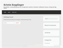 Tablet Screenshot of kristinkepplinger.wordpress.com