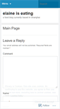 Mobile Screenshot of elaineiseating.wordpress.com