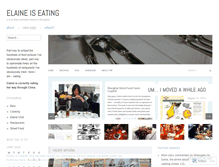Tablet Screenshot of elaineiseating.wordpress.com
