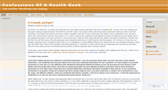 Desktop Screenshot of healthfoodandfitness.wordpress.com
