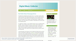 Desktop Screenshot of digitalmusiccollector.wordpress.com