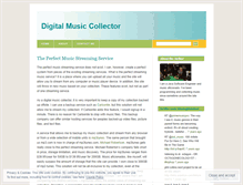 Tablet Screenshot of digitalmusiccollector.wordpress.com