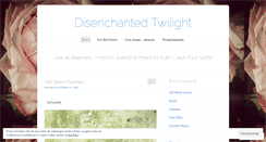 Desktop Screenshot of disenchantedtwilight.wordpress.com