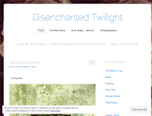 Tablet Screenshot of disenchantedtwilight.wordpress.com