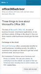 Mobile Screenshot of office365advisor.wordpress.com