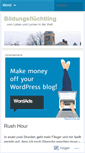 Mobile Screenshot of bildungsfluechtling.wordpress.com
