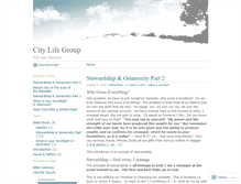 Tablet Screenshot of citylifegroup.wordpress.com
