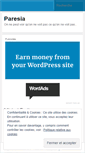 Mobile Screenshot of paresia.wordpress.com